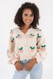 Roses And Romance Cardigan - Cream Discount