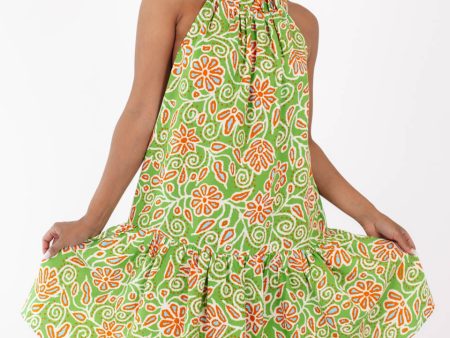 Wanna Dance Dress - Green Online now