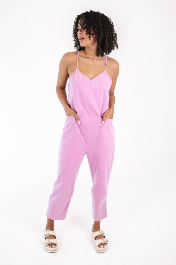 Travel Light Jumpsuit - Pink For Cheap