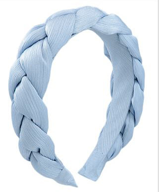 Braided Wide Headband - Light Blue - FINAL SALE Cheap