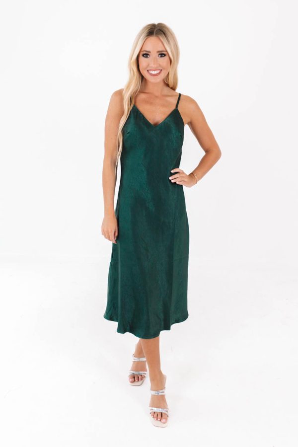 Sleigh Ride Midi Dress - Pine For Cheap