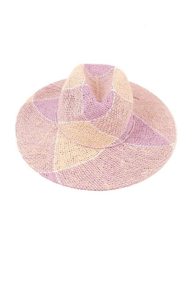 On A Pontoon Straw Hat - Purple on Sale