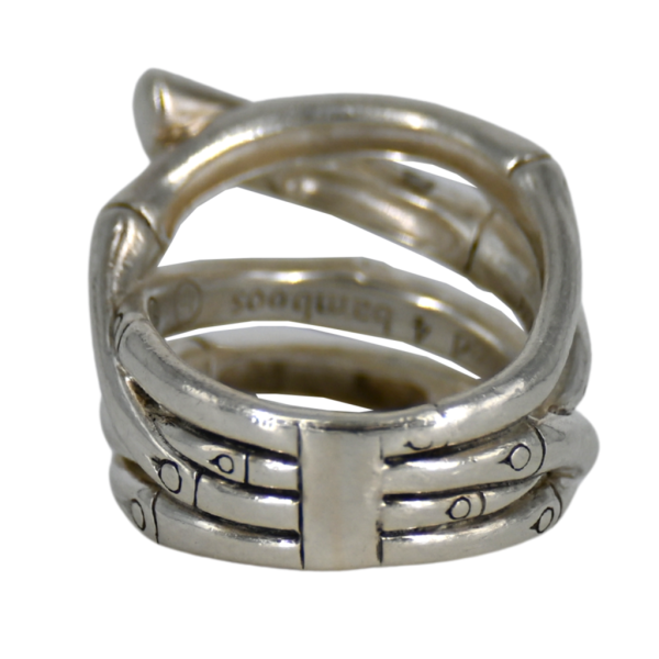 Pave Diamond Bamboo Ring Fashion