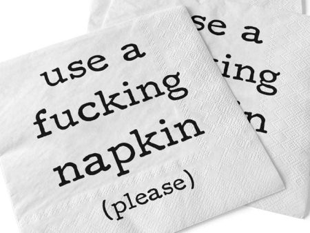 Beverage Napkins - Use A F ing Napkin Discount