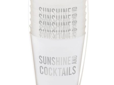 Frost Cups, Set of 6 - Sunshine and Cocktails - FINAL SALE Online