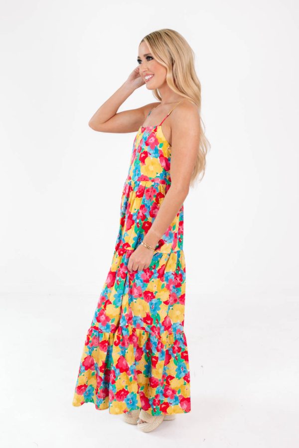 Peony Please Midi Dress - Multi Sale