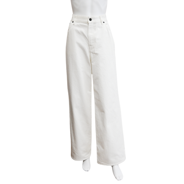 White Wide-Leg Jeans on Sale