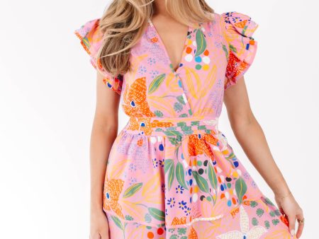 Spring In Your Step Dress - Pink Discount