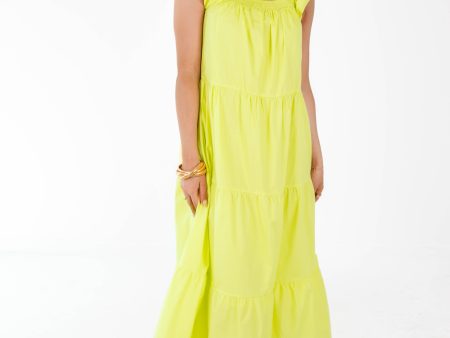 Sweetest Style Midi Dress - Lime Discount