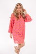 The Lele Dress - Pink Orange Hot on Sale