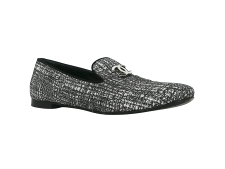 CC Silver Glitter Loafers on Sale