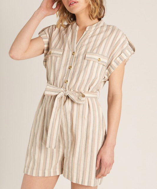 Stripe Romper - Cream Multi - FINAL SALE Supply