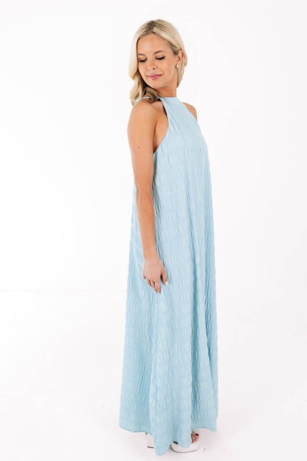 Bad Habit Maxi Dress - Blue Cheap