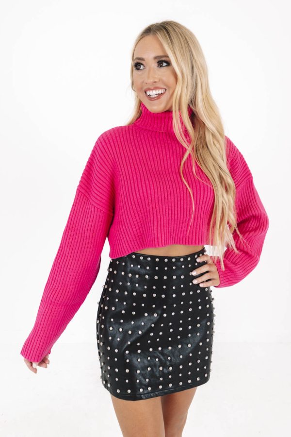 Major Attitude Sweater - Super Pink on Sale