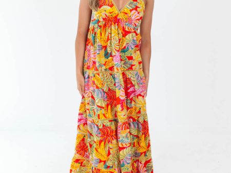 Havana Heat Maxi Dress - Yellow Online