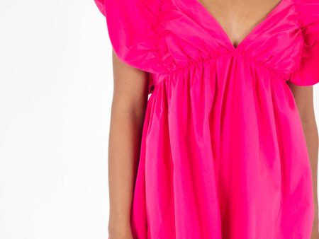 Always On My Mind Dress - Hot Pink Hot on Sale