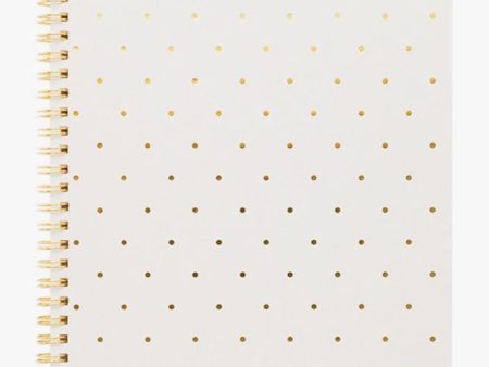 Notebook - White Perfect Dot Hot on Sale