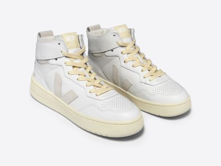 V-95 Leather White Natural Sneakers For Sale