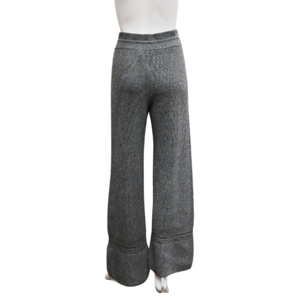 Gray Wool-Blend Knit Pants Cheap