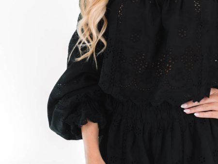 Boho Breeze Top - Black Cheap