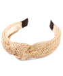 Two-Tone Rattan Headband - Ivory Light Pink - FINAL SALE Discount