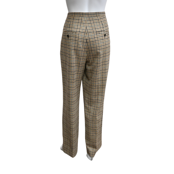 Brown Wool Checker Pant Online Sale