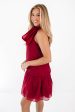 The Cole Dress - Burgundy Hot on Sale