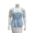 Pleated Chambray Top Supply