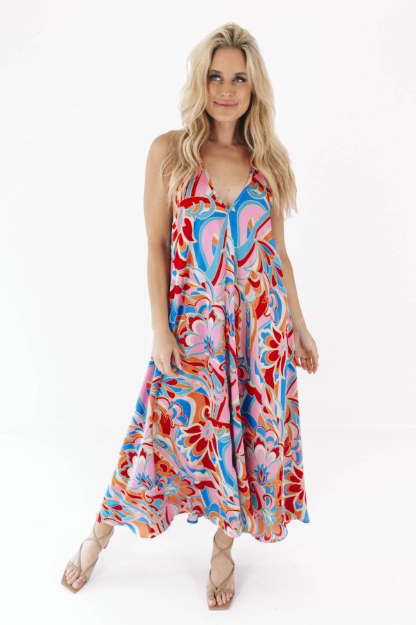 All the Fun Maxi Dress - Multi Online now