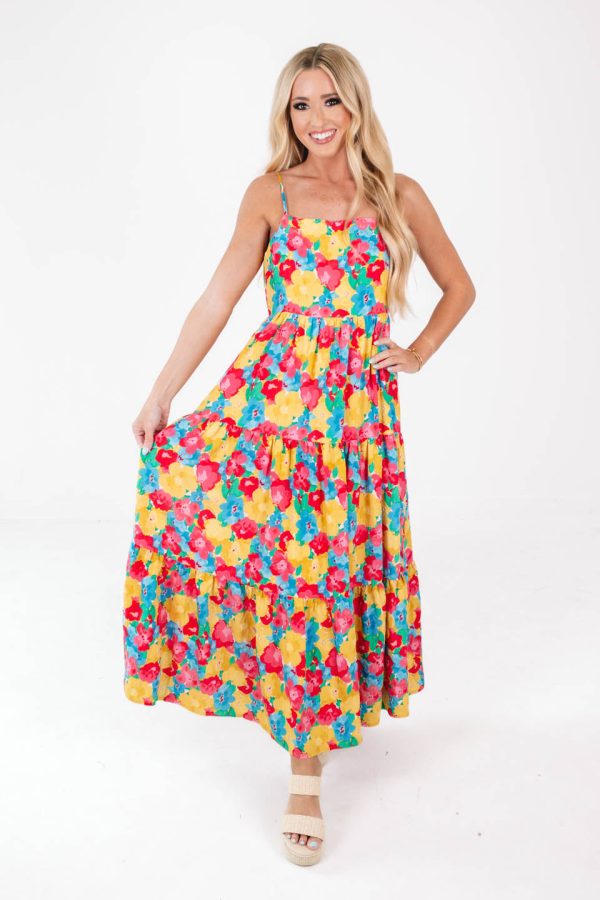 Peony Please Midi Dress - Multi Sale