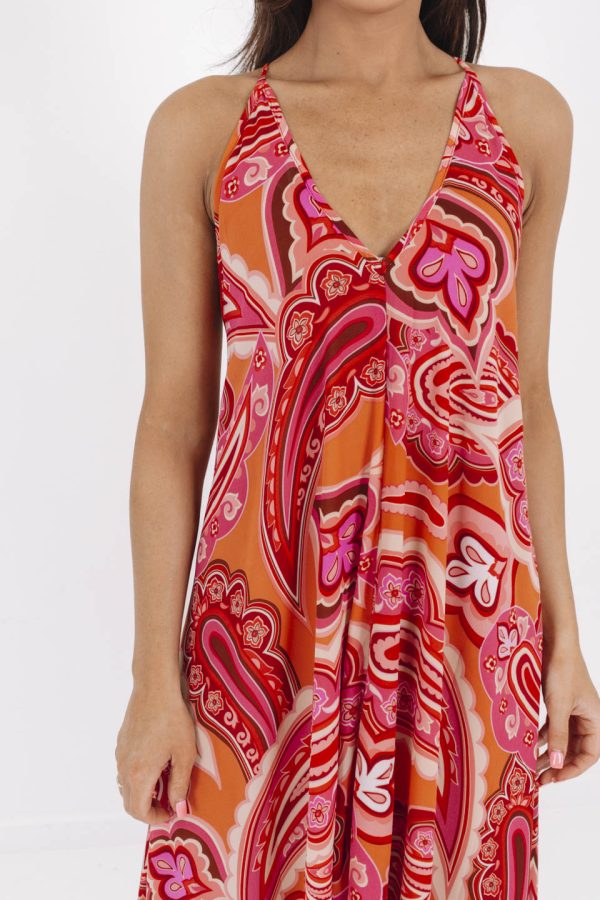 All The Fun Maxi Dress - Orange Hot on Sale