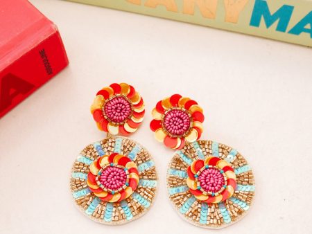 Burst Of Color Earrings - Multi Online now