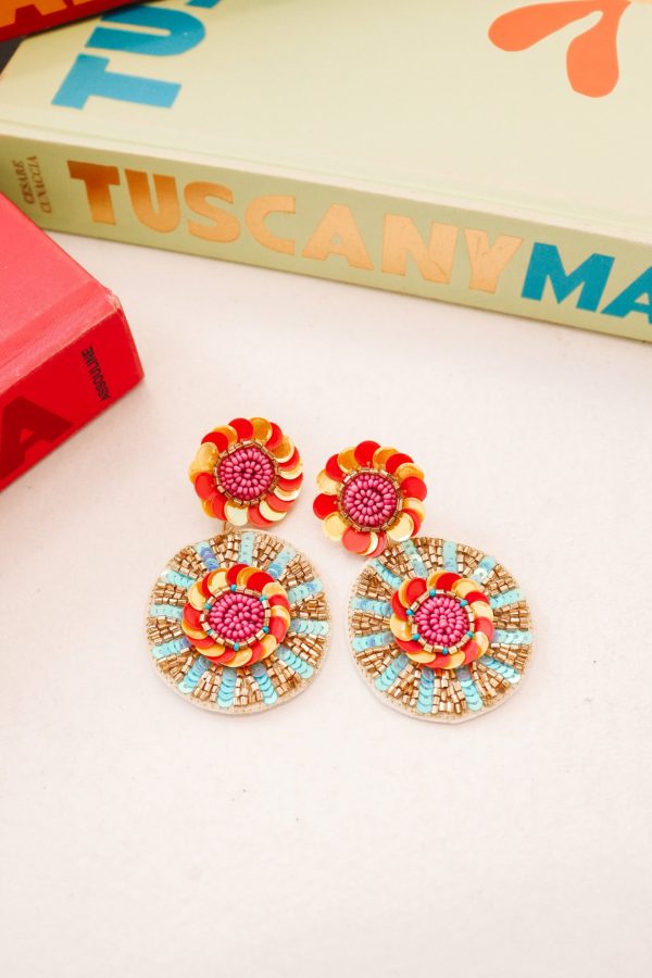 Burst Of Color Earrings - Multi Online now