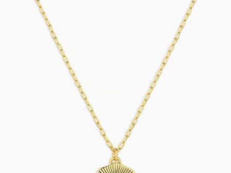 Gorjana Birthstone Coin Necklace - Green Agate Gold Online Hot Sale