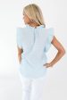 Meant To Be Top - Light Blue Online Hot Sale