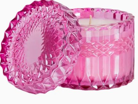 8oz Petite Shimmer Candle, Bright Pink - Cake For Breakfast Cheap