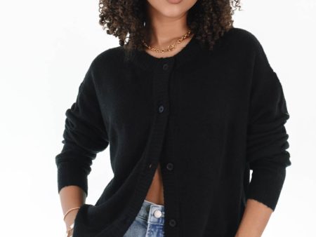 New York Days Cardigan - Black For Cheap