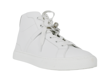 Daydream White Leather High-Top Sneakers For Sale