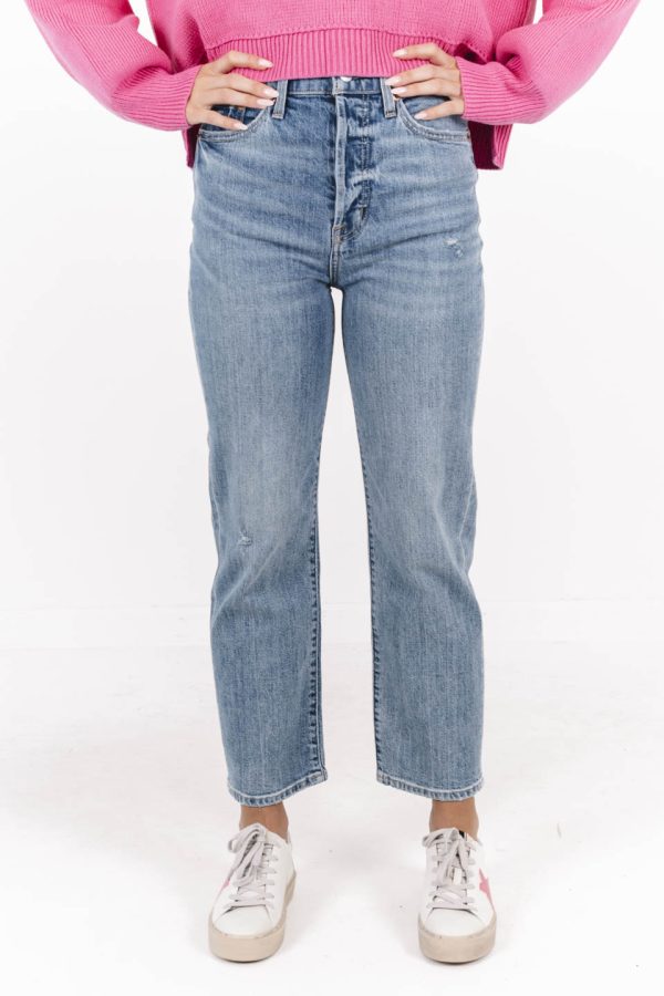 Pistola Cassie Super High Rise Straight Crop Jeans - Cambridge Supply