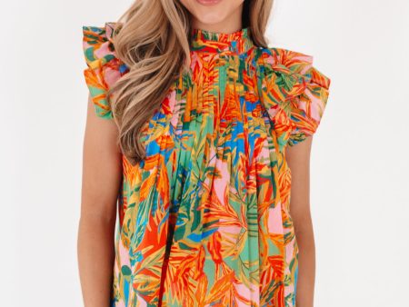 The Paloma Pleated Top - Multi Online now