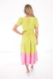 Slice Of Lime Maxi Dress - Lime Pink Online Sale