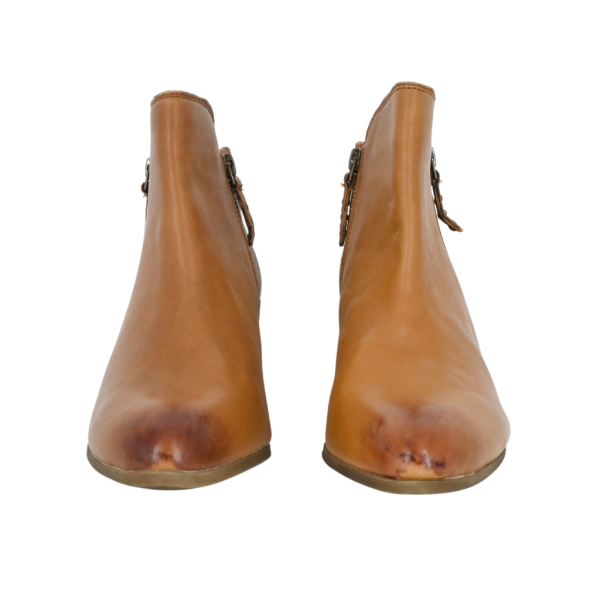 Tan Leather Ankle Booties For Discount