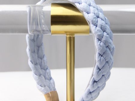 Braided Texture Fabric Headband - Light Blue - FINAL SALE on Sale