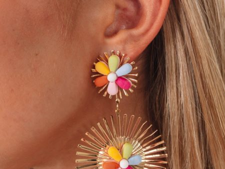 Fiona Earrings - Multi Cheap