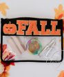 Chenille Letter Clear Pouch - Fall - FINAL SALE on Sale