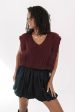 Romantic Nights Sweater Vest - Burgundy Online Hot Sale