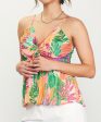 Sleeveless Ruched Cami Top - Pink Guava - FINAL SALE For Discount