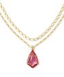 Kendra Scott Camry Enamel Frame Multi Stand Necklace - Gold Azalea Illusion - FINAL SALE For Sale