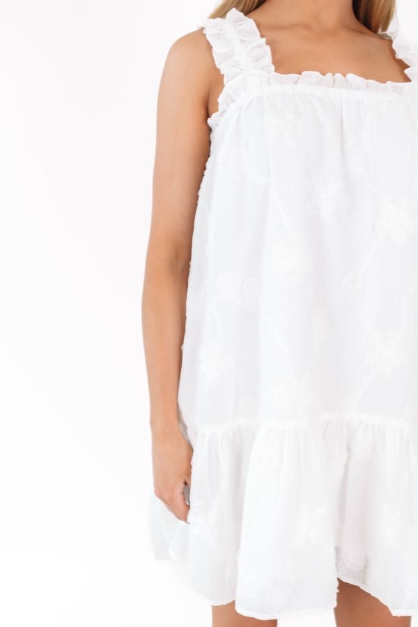 Sweet Pea Dress - Off White Hot on Sale