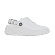 Diamond Crystal White Leather Slipper Trainers Sale